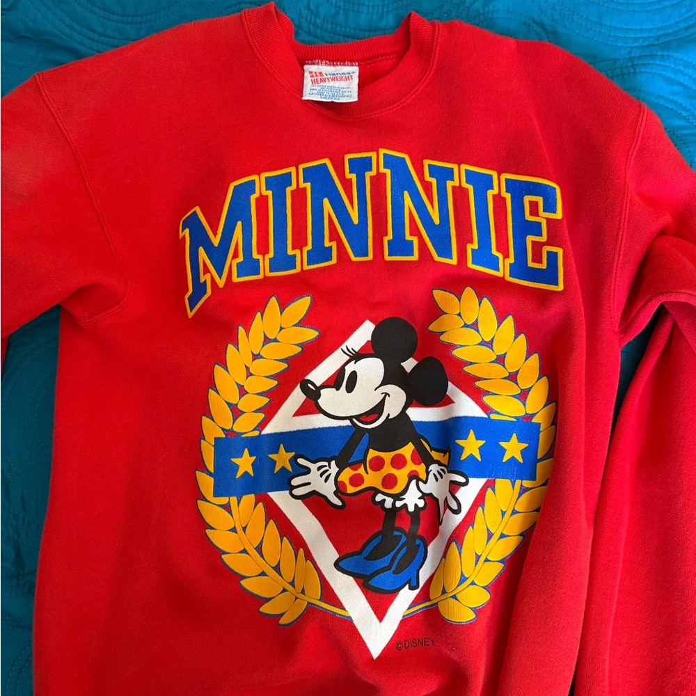Hanes Red Minnie Mouse Sweatshirt